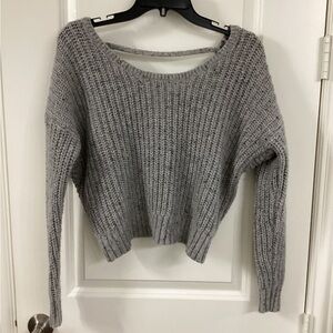 Cozy Gray Women's Knit Sweater